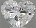 Natural Diamond 0.37 Carats, Heart with  Cut, H Color, VS2 Clarity and Certified by IGI