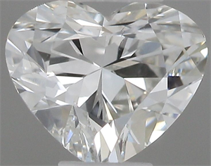 Picture of Natural Diamond 0.37 Carats, Heart with  Cut, H Color, VS2 Clarity and Certified by IGI