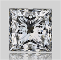 Natural Diamond 1.51 Carats, Princess with  Cut, H Color, SI2 Clarity and Certified by GIA