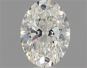 Foto Diamante Natural 0.41 quilates, Ovalado , Color H, claridad VVS2 y certificado GIA de