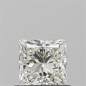 Picture of Natural Diamond 0.71 Carats, Princess with  Cut, J Color, VVS2 Clarity and Certified by GIA