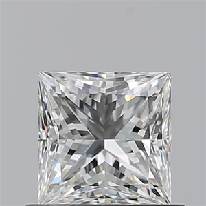 Picture of Natural Diamond 0.71 Carats, Princess with  Cut, H Color, VVS2 Clarity and Certified by GIA