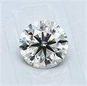Natural Diamond 0.90 Carats, Round with Very Good Cut, K Color, VS1 Clarity and Certified by GIA