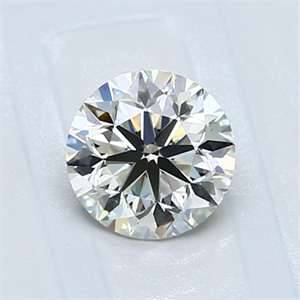 Picture of Natural Diamond 0.90 Carats, Round with Very Good Cut, K Color, VS1 Clarity and Certified by GIA