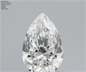 Natural Diamond 0.30 Carats, Pear with  Cut, E Color, VVS1 Clarity and Certified by GIA