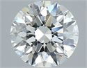 Natural Diamond 2.00 Carats, Round with Excellent Cut, G Color, VVS2 Clarity and Certified by HRD