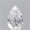 Diamante Natural 0.61 quilates, De pera , Color D, claridad VVS1 y certificado GIA