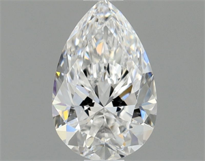 Picture of Natural Diamond 0.60 Carats, Pear with  Cut, D Color, VVS2 Clarity and Certified by GIA