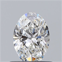 Natural Diamond 0.50 Carats, Oval with  Cut, E Color, VS1 Clarity and Certified by GIA