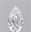 Diamante Natural 1.50 quilates, De pera , Color D, claridad SI2 y certificado GIA