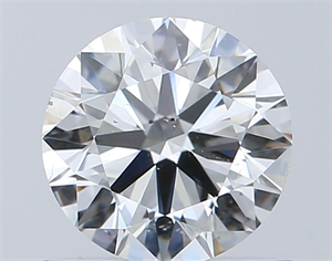 Picture of Natural Diamond 0.70 Carats, Round with Very Good Cut, E Color, SI1 Clarity and Certified by GIA