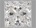 Natural Diamond 0.70 Carats, Princess with  Cut, E Color, VS2 Clarity and Certified by GIA