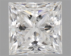 Picture of Natural Diamond 0.70 Carats, Princess with  Cut, E Color, VS2 Clarity and Certified by GIA