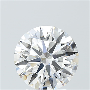 Picture of Lab Grown Diamond 3.02 Carats, Round with Ideal Cut, F Color, VVS2 Clarity and Certified by IGI