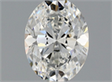 Natural Diamond 0.41 Carats, Oval with  Cut, G Color, VS2 Clarity and Certified by GIA