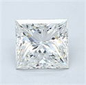 Natural Diamond 1.52 Carats, Princess with  Cut, H Color, VVS2 Clarity and Certified by GIA