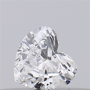 Picture of Natural Diamond 0.18 Carats, Heart with  Cut, D Color, SI1 Clarity and Certified by GIA
