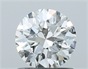 Natural Diamond 0.90 Carats, Round with Excellent Cut, H Color, VVS1 Clarity and Certified by GIA