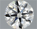 Natural Diamond 1.01 Carats, Round with Excellent Cut, F Color, SI2 Clarity and Certified by GIA