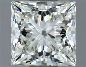 Picture of Natural Diamond 1.00 Carats, Princess with  Cut, I Color, VVS2 Clarity and Certified by IGI