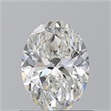 Natural Diamond 0.90 Carats, Oval with  Cut, G Color, VVS2 Clarity and Certified by GIA