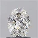 Natural Diamond 0.60 Carats, Oval with  Cut, G Color, VS2 Clarity and Certified by GIA