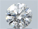 Natural Diamond 0.70 Carats, Round with Excellent Cut, G Color, SI1 Clarity and Certified by GIA