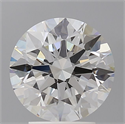 Lab Grown Diamond 3.09 Carats, Round with Ideal Cut, E Color, VVS2 Clarity and Certified by IGI