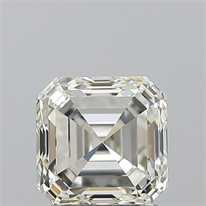 Picture of Natural Diamond 1.70 Carats, Asscher with  Cut, K Color, VS1 Clarity and Certified by GIA