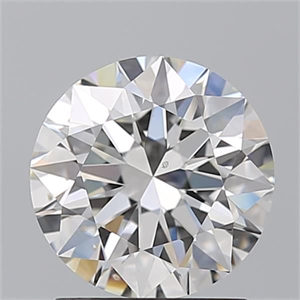 Foto Diamante Natural 1.55 quilates, Redondo , Color G, claridad SI1 y certificado GIA de