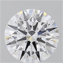 Lab Grown Diamond 3.06 Carats, Round with Ideal Cut, D Color, VVS1 Clarity and Certified by IGI