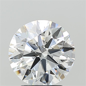 Picture of Lab Grown Diamond 3.09 Carats, Round with Ideal Cut, F Color, VVS2 Clarity and Certified by IGI