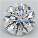 Lab Grown Diamond 1.04 Carats, Round with Ideal Cut, D Color, VVS2 Clarity and Certified by IGI