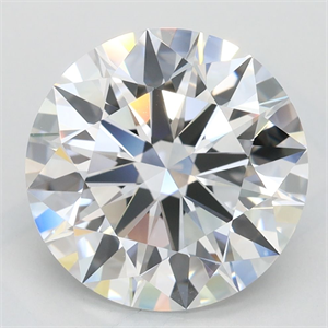 Picture of Lab Grown Diamond 3.72 Carats, Round with Excellent Cut, D Color, IF Clarity and Certified by GIA