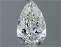 Natural Diamond 0.69 Carats, Pear with  Cut, H Color, IF Clarity and Certified by IGI
