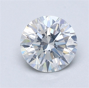 Picture of Natural Diamond 1.01 Carats, Round with Excellent Cut, F Color, I1 Clarity and Certified by GIA