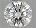 Natural Diamond 0.66 Carats, Round with Excellent Cut, J Color, SI2 Clarity and Certified by GIA