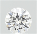 Lab Grown Diamond 1.60 Carats, Round with Ideal Cut, D Color, VVS2 Clarity and Certified by IGI