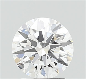 Picture of Lab Grown Diamond 1.60 Carats, Round with Ideal Cut, D Color, VVS2 Clarity and Certified by IGI