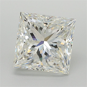 Foto Diamante Natural 3.53 quilates, Princesa , Color I, claridad VVS1 y certificado GIA de