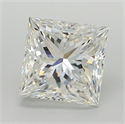 Natural Diamond 3.53 Carats, Princess with  Cut, I Color, VVS1 Clarity and Certified by GIA