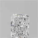 Natural Diamond 0.51 Carats, Radiant with  Cut, E Color, VS2 Clarity and Certified by GIA