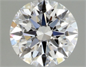 Natural Diamond 0.70 Carats, Round with Excellent Cut, D Color, VVS2 Clarity and Certified by GIA