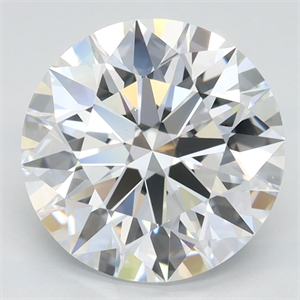 Picture of Lab Grown Diamond 3.06 Carats, Round with Ideal Cut, D Color, IF Clarity and Certified by IGI