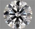 Lab Grown Diamond 3.41 Carats, Round with Ideal Cut, E Color, VS1 Clarity and Certified by IGI