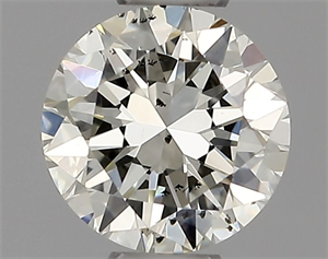 Picture of Natural Diamond 0.40 Carats, Round with Very Good Cut, K Color, SI2 Clarity and Certified by GIA