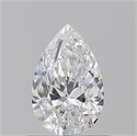 Natural Diamond 0.71 Carats, Pear with  Cut, D Color, SI1 Clarity and Certified by GIA