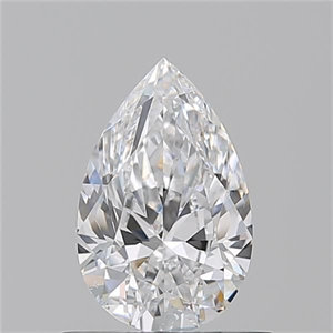 Picture of Natural Diamond 0.71 Carats, Pear with  Cut, D Color, SI1 Clarity and Certified by GIA