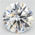 Lab Grown Diamond 3.28 Carats, Round with Ideal Cut, D Color, IF Clarity and Certified by IGI