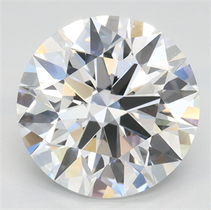 Picture of Lab Grown Diamond 3.28 Carats, Round with Ideal Cut, D Color, IF Clarity and Certified by IGI